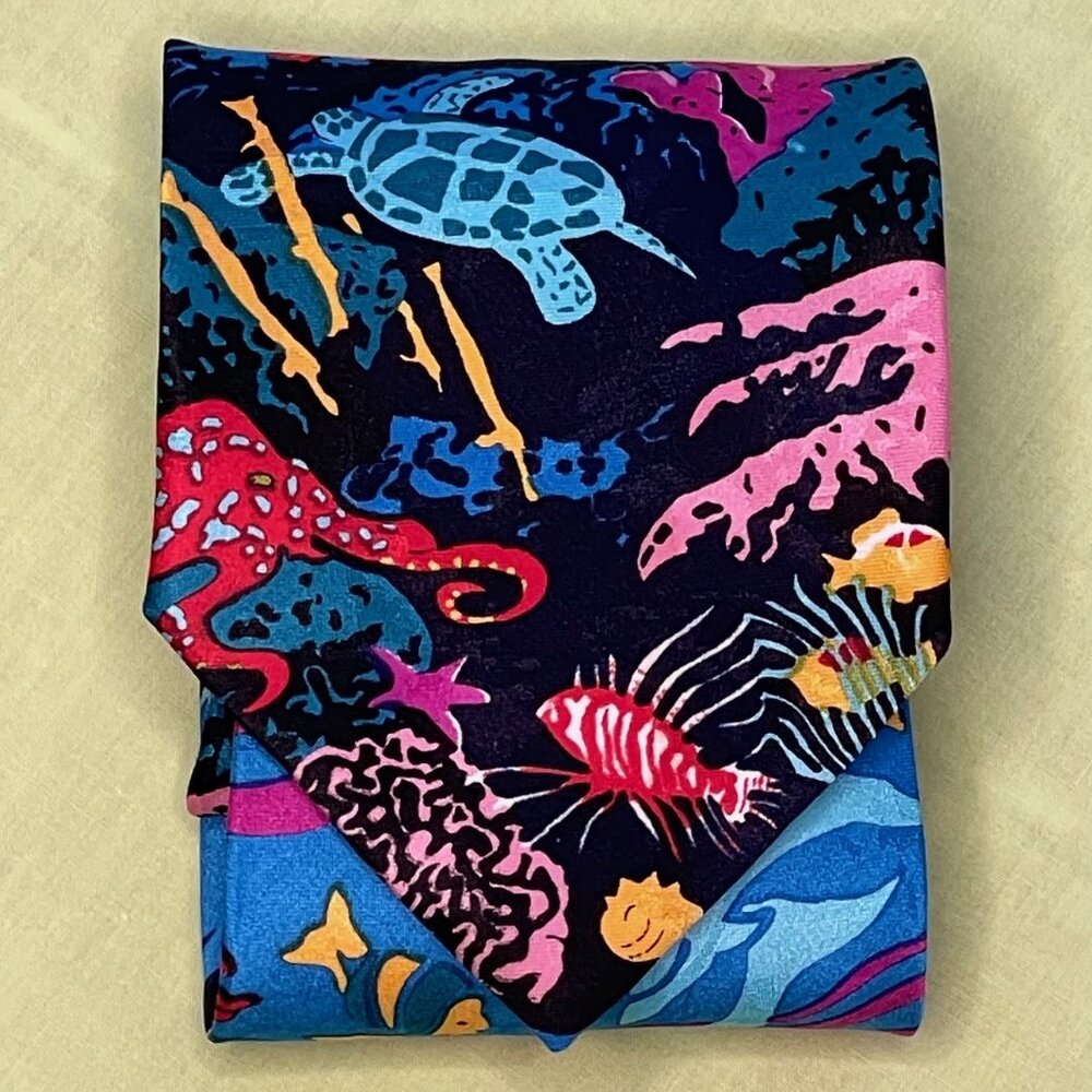 Colorful Ocean-Themed Aquatic Tie by Bolero